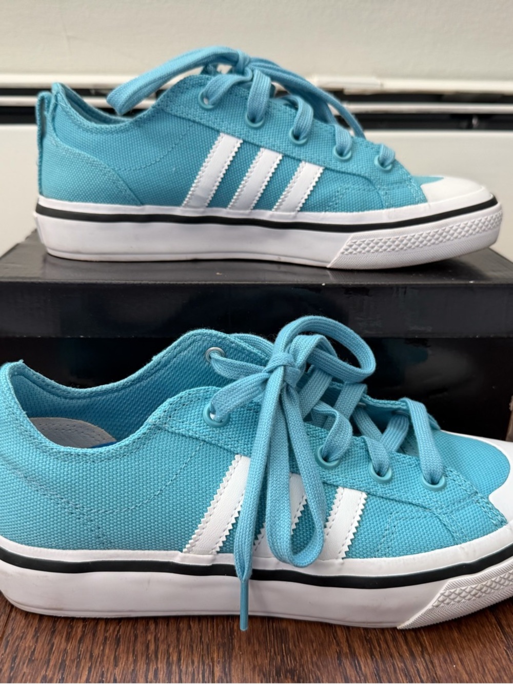 Adidas Nizza Low ADV Canvas Sneakers Size 7.5 - Picture 4 of 13